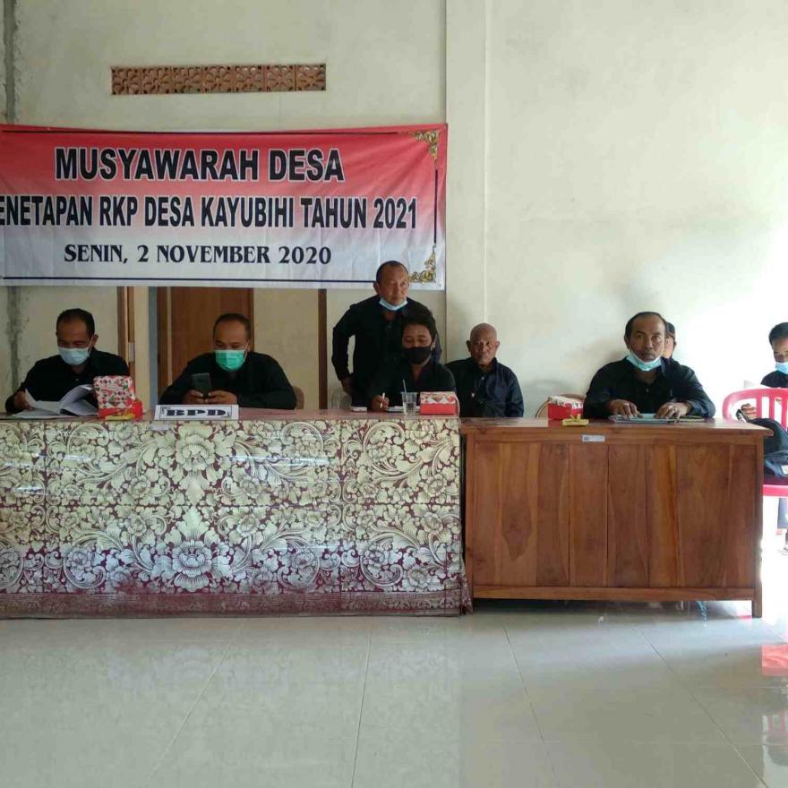 Kegiatan Musyawarah Penetapan RKP Desa Kayubihi Tahun 2021